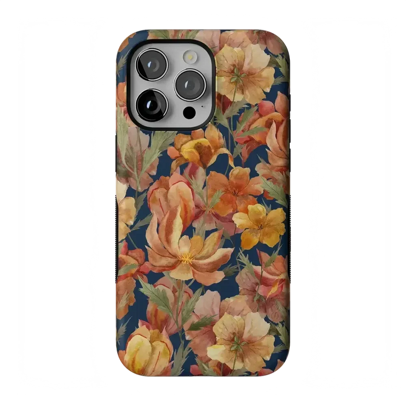 Fallen Gold | Antique Floral Case Phone Case get.casely Bold + MagSafe® iPhone 15 Pro Max 