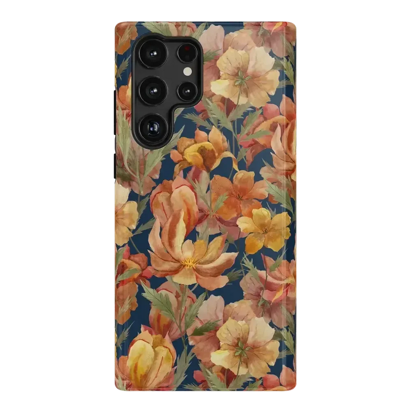 Fallen Gold | Antique Floral Case Phone Case get.casely Essential Galaxy S22 Ultra 