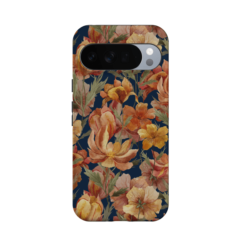 Fallen Gold | Antique Floral Case Phone Case get.casely Essential + MagSafe® Google Pixel 10 Pro XL 