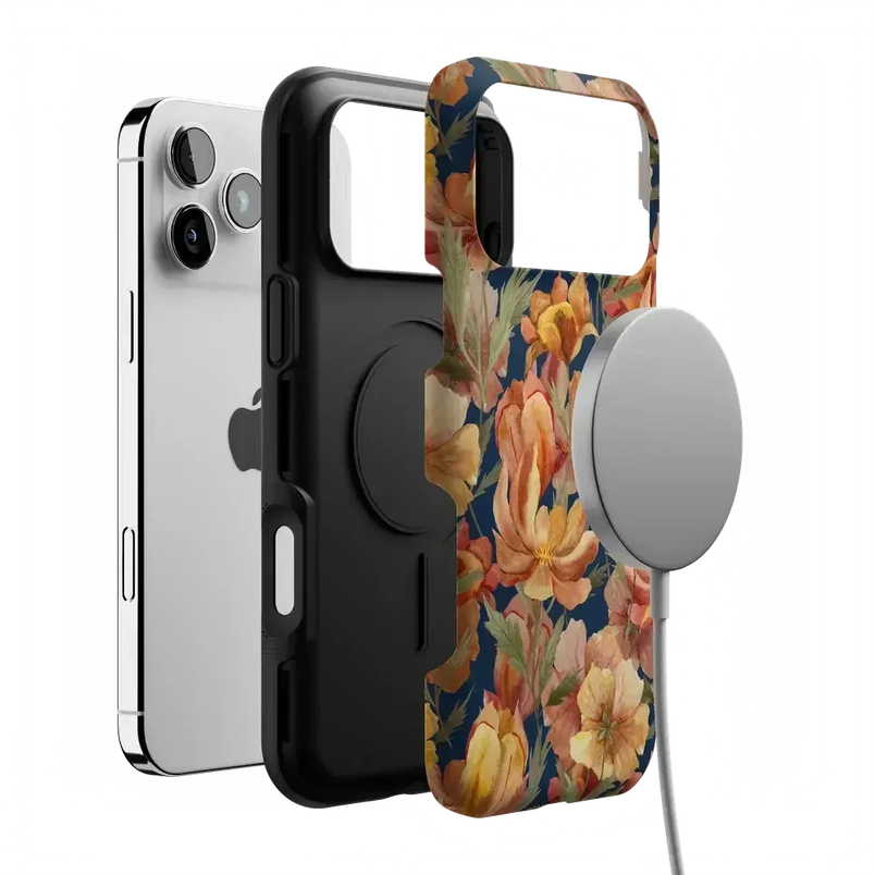 Fallen Gold | Antique Floral Case Phone Case get.casely 