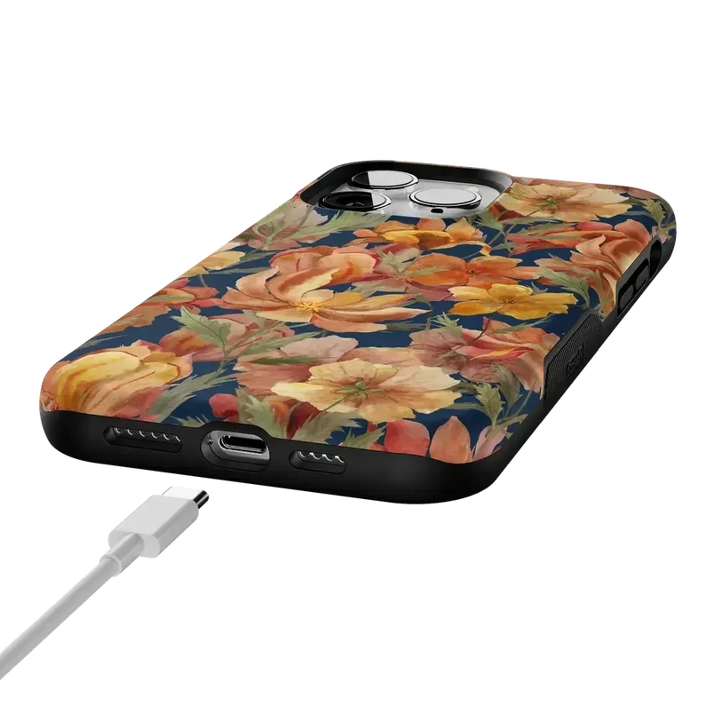 Fallen Gold | Antique Floral Case Phone Case get.casely 