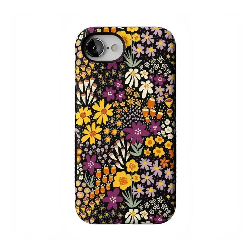 Falling for You | Plum Floral Case iPhone Case get.casely Bold Flex + MagSafe® iPhone 16e 