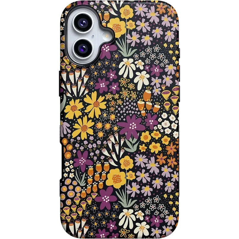 Falling for You | Plum Floral Case iPhone Case get.casely Bold + MagSafe® iPhone 16 Plus