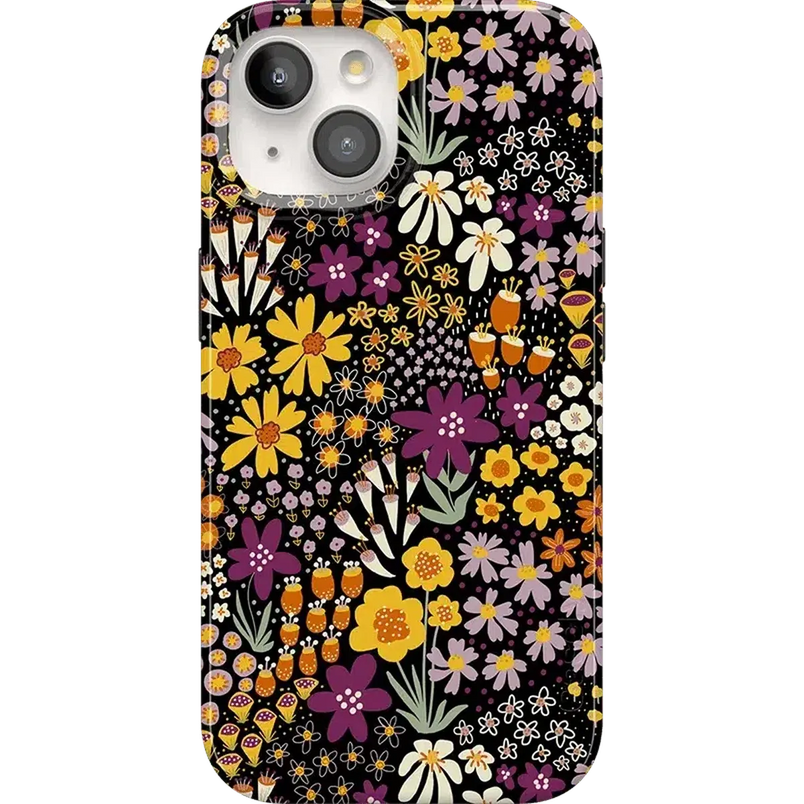 Falling for You | Plum Floral Case iPhone Case get.casely Classic + MagSafe® iPhone 15