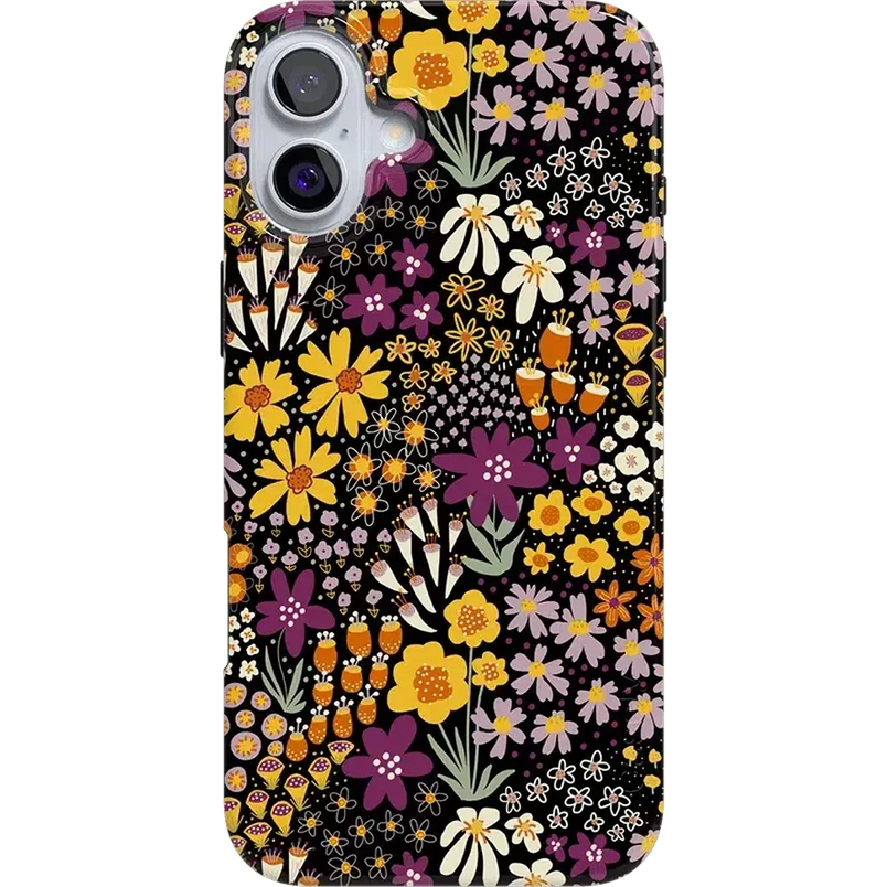 Falling for You | Plum Floral Case iPhone Case get.casely Classic + MagSafe® iPhone 16 Plus