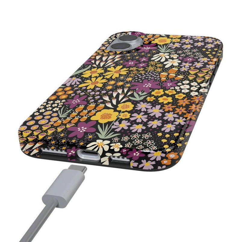 Falling for You | Plum Floral Case iPhone Case get.casely 