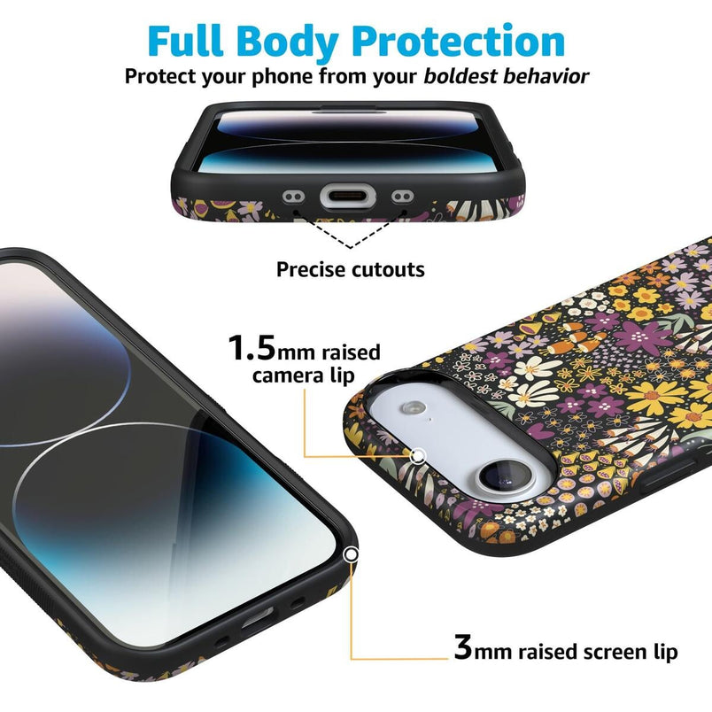 Falling for You | Plum Floral Case iPhone Case get.casely 