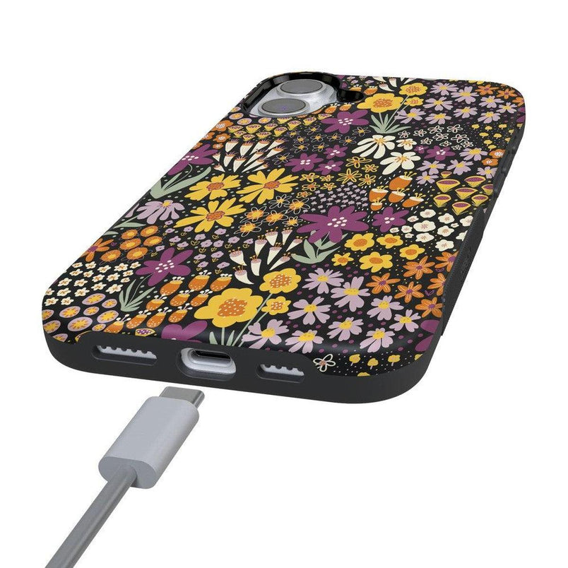 Falling for You | Plum Floral Case iPhone Case get.casely 