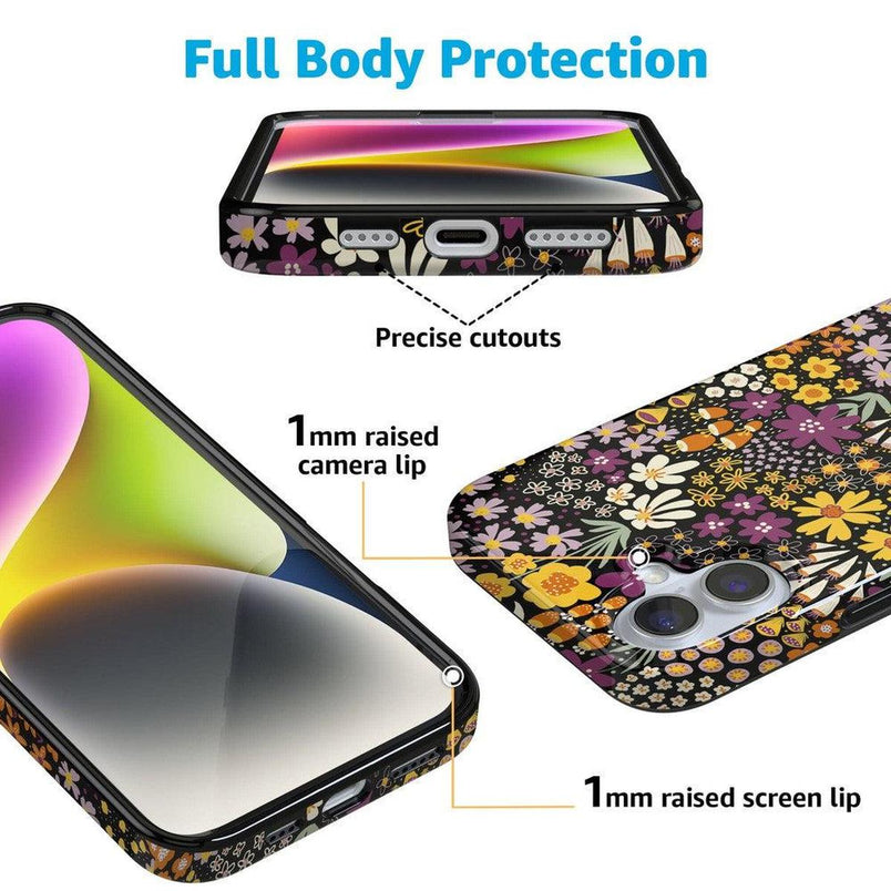 Falling for You | Plum Floral Case iPhone Case get.casely 