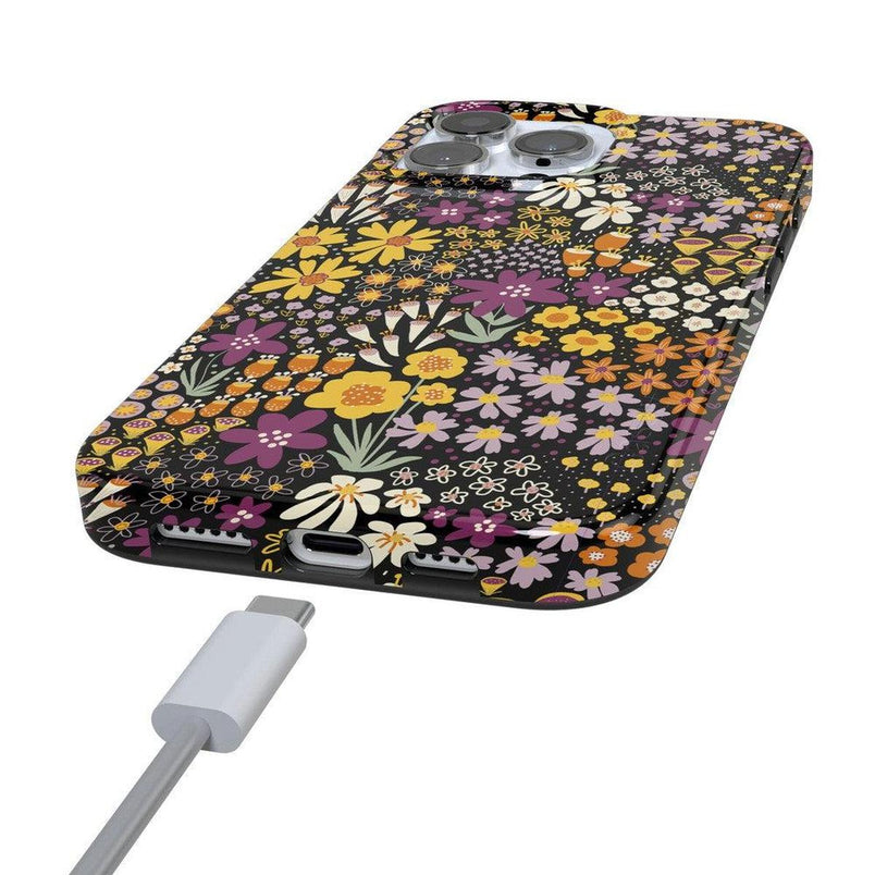 Falling for You | Plum Floral Case iPhone Case get.casely 
