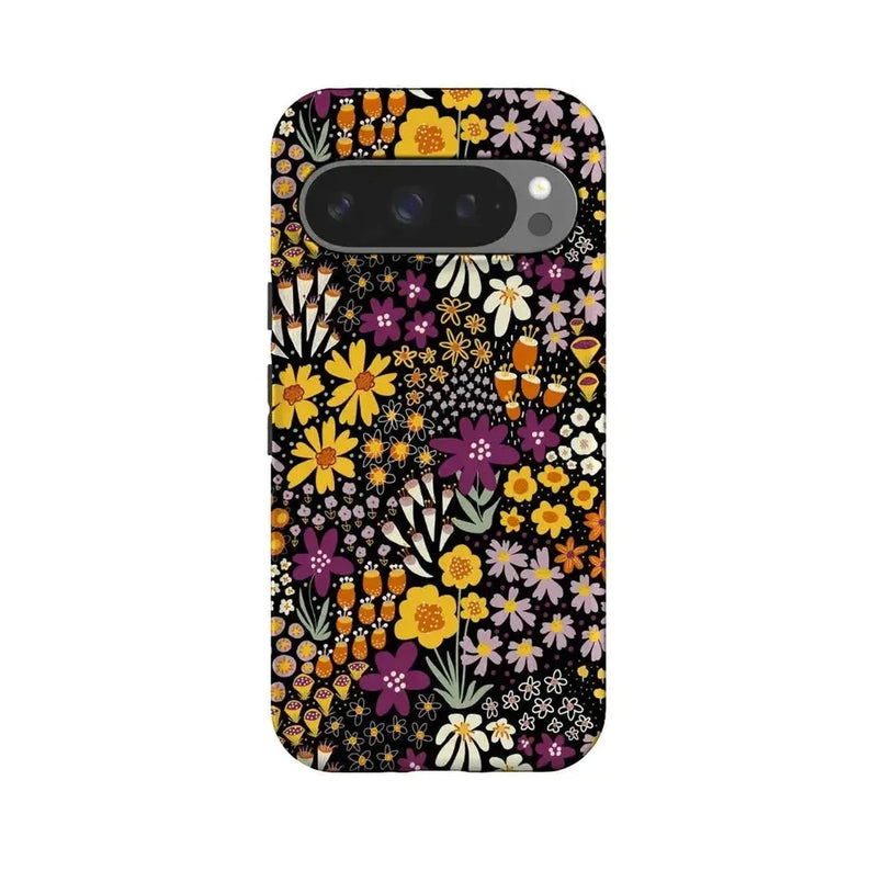 Falling for You | Plum Floral Google Pixel Case Google Pixel Case Casetry Essential + MagSafe® Google Pixel 10 Pro 