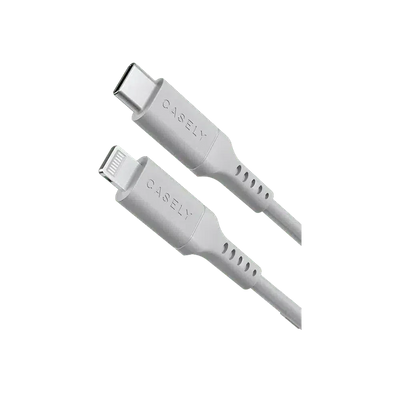 Fast Charging Cable | MFi Certified Lightning to USB-C Cord - White Cord Charging Cable get.casely 