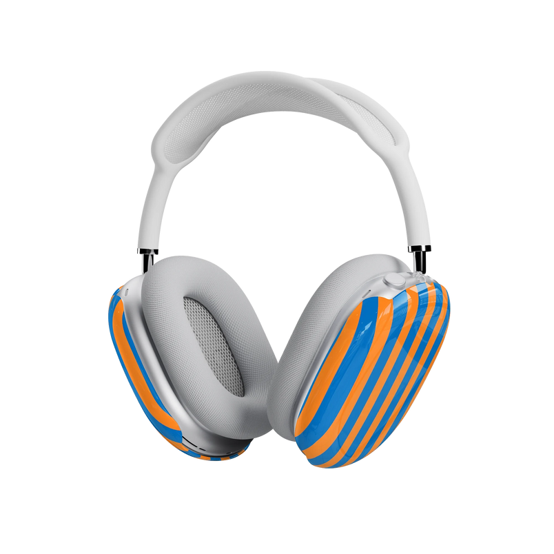 Go New York | Blue & Orange Stripes AirPods Max Case