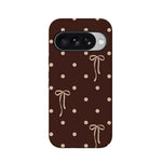 Teddy Bows | Brown Polka Dot Case