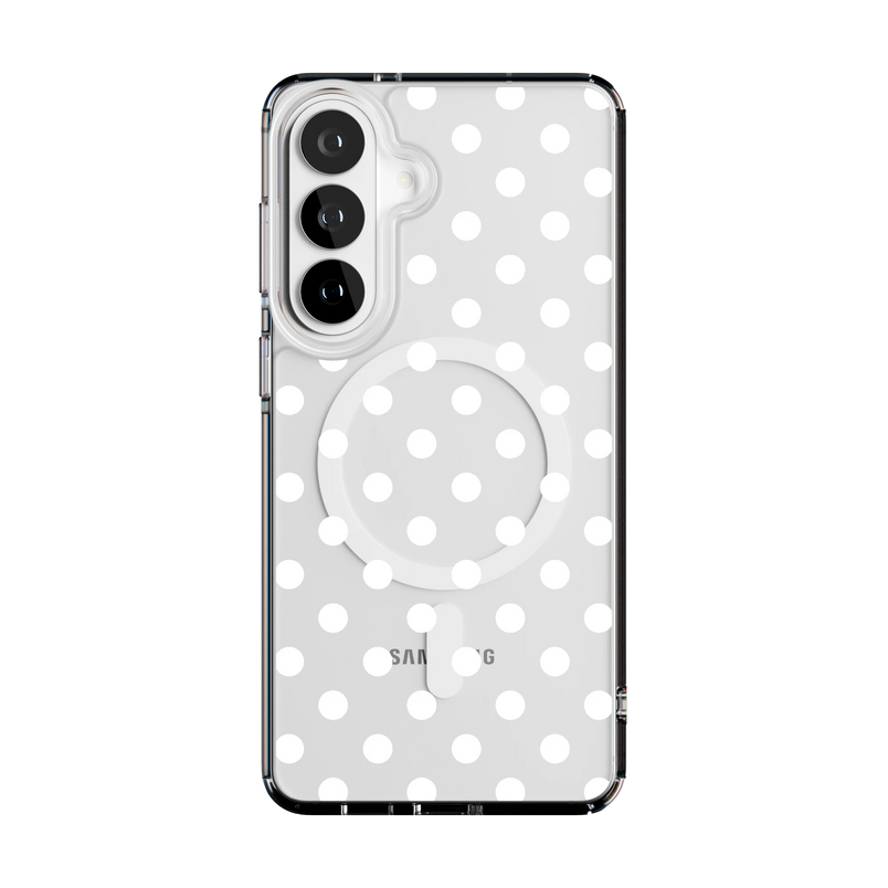 Spotted in SoHo | White Polka Dot Case - Galaxy S26 Plus