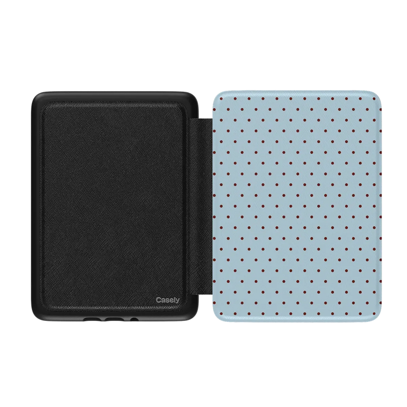 On the Dot | Blue Polka Dot Kindle Case