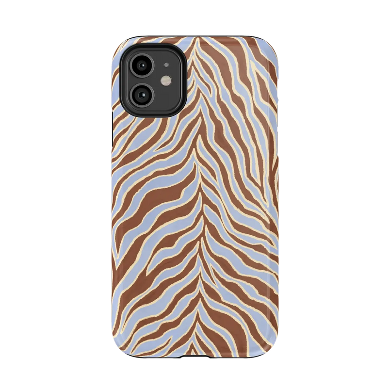 Untamed | Brown & Blue Zebra Case - iPhone 11