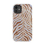Untamed | Brown & Blue Zebra Case - iPhone 11