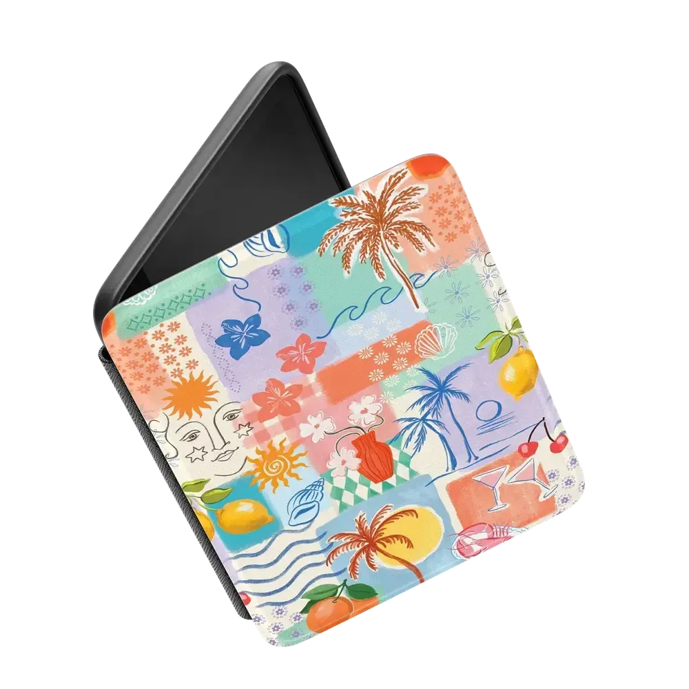 Tropical Heat Beachy Collage Kindle Case