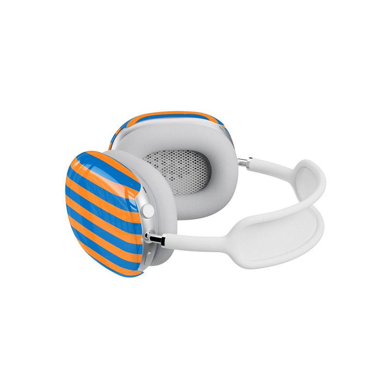 Go New York | Blue & Orange Stripes AirPods Max Case