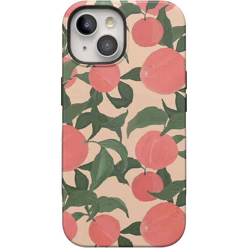 Feeling Peachy | Blush Vines Case iPhone Case get.casely Bold + MagSafe® iPhone 15 Plus