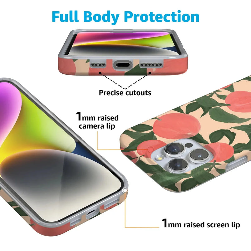 Feeling Peachy | Blush Vines Case iPhone Case get.casely 