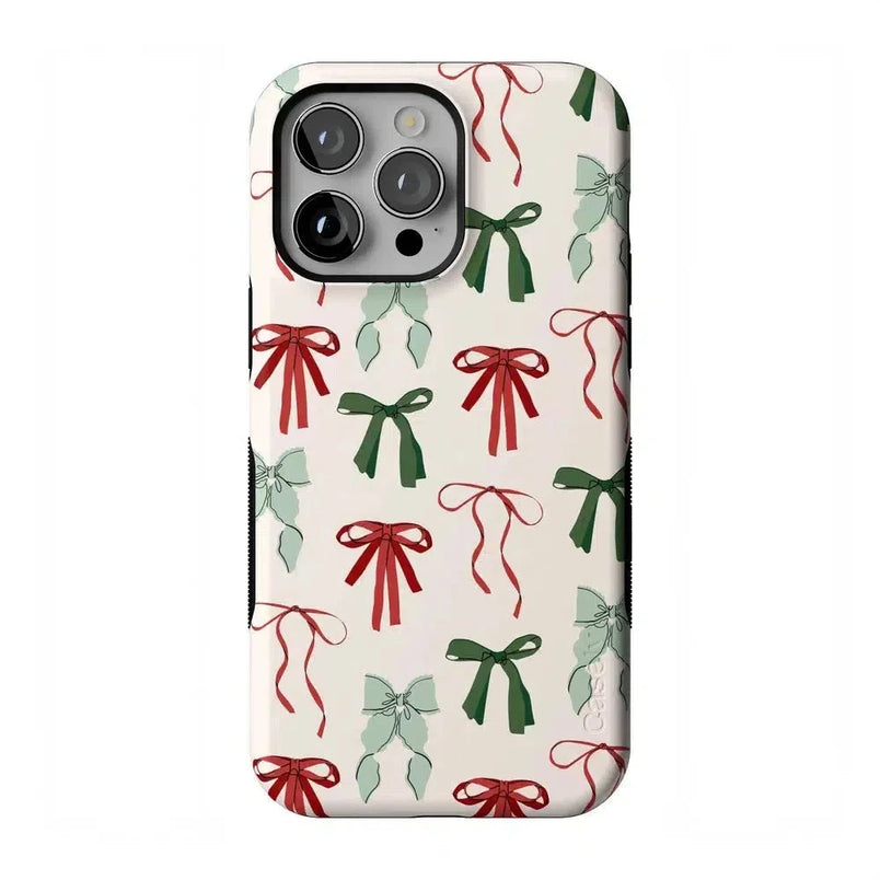 Festive Girlie | Holiday Bows Case Phone Case Casetry Bold Flex + MagSafe® iPhone 14 Pro Max