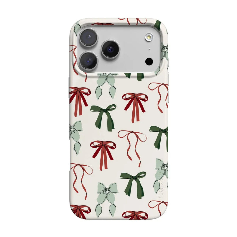 Festive Girlie | Holiday Bows Case Phone Case Casetry Classic + MagSafe® iPhone 17 Pro Max 