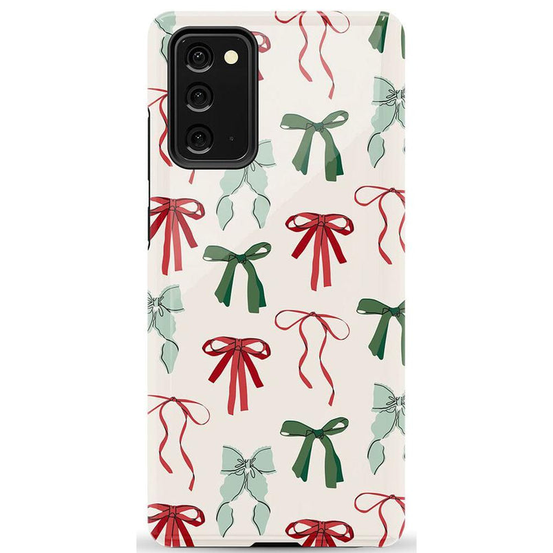 Festive Girlie | Holiday Bows Case Phone Case Casetry Essential Galaxy Note 20