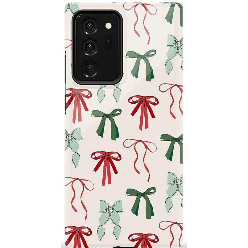 Festive Girlie | Holiday Bows Case Phone Case Casetry Essential Galaxy Note 20 Ultra