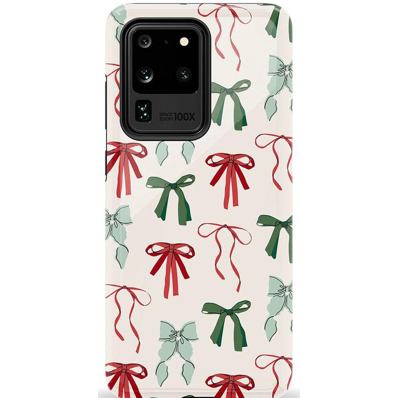 Festive Girlie | Holiday Bows Case Phone Case Casetry Essential Galaxy S20 Ultra