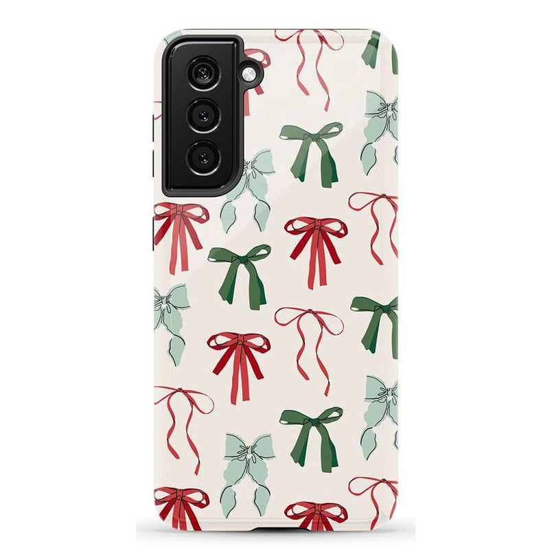 Festive Girlie | Holiday Bows Case Phone Case Casetry Essential Galaxy S21