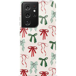 Festive Girlie | Holiday Bows Case Phone Case Casetry Essential Galaxy S21 Ultra