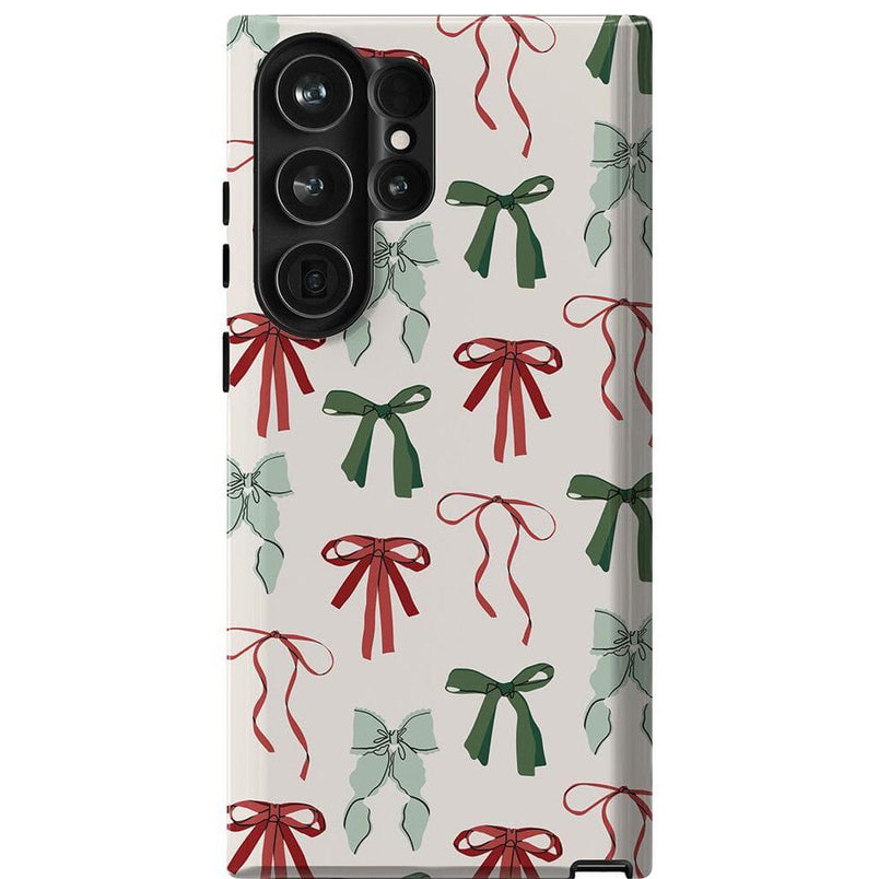 Festive Girlie | Holiday Bows Case Phone Case Casetry Essential Galaxy S23 Ultra