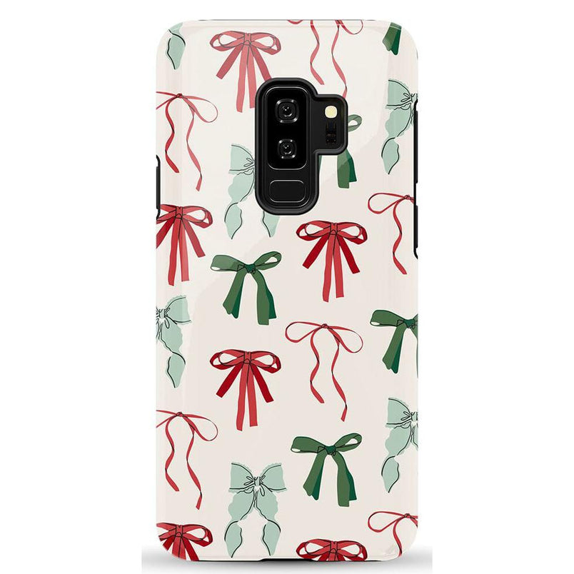Festive Girlie | Holiday Bows Case Phone Case Casetry Essential Galaxy S9 Plus