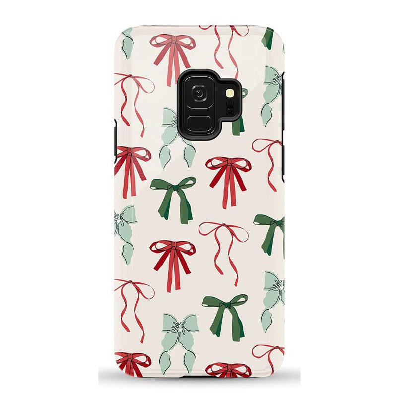 Festive Girlie | Holiday Bows Case Phone Case Casetry Essential Galaxy S9
