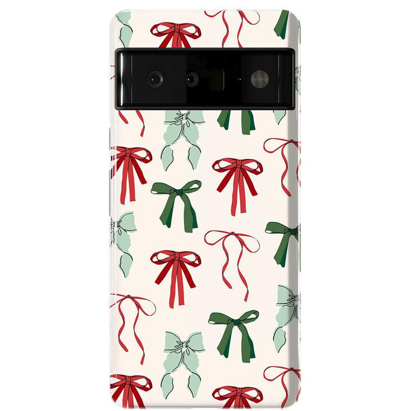 Festive Girlie | Holiday Bows Case Phone Case Casetry Essential Google Pixel 6 Pro
