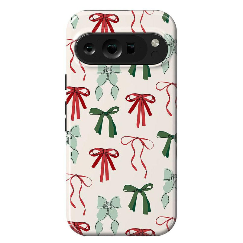 Festive Girlie | Holiday Bows Case Phone Case Casetry Essential Google Pixel 9 Pro