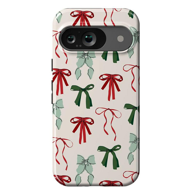 Festive Girlie | Holiday Bows Case Phone Case Casetry Essential Google Pixel 9
