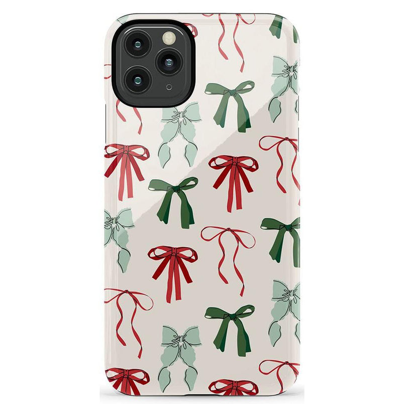 Festive Girlie | Holiday Bows Case Phone Case Casetry Essential iPhone 11 Pro Max