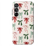 Festive Girlie | Holiday Bows Case Phone Case Casetry Essential + MagSafe® Galaxy S25 Plus