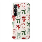 Festive Girlie | Holiday Bows Case Phone Case Casetry Essential + MagSafe® Galaxy S25