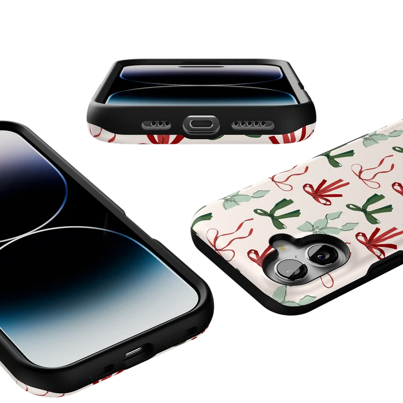 Festive Girlie | Holiday Bows Case Phone Case Casetry 