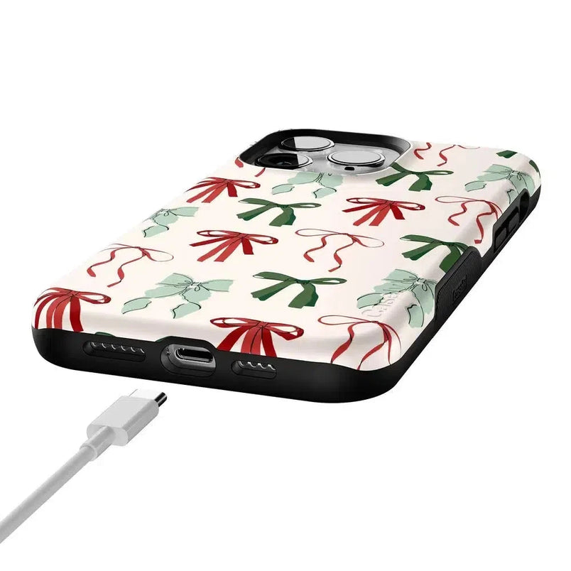 Festive Girlie | Holiday Bows Case Phone Case Casetry 