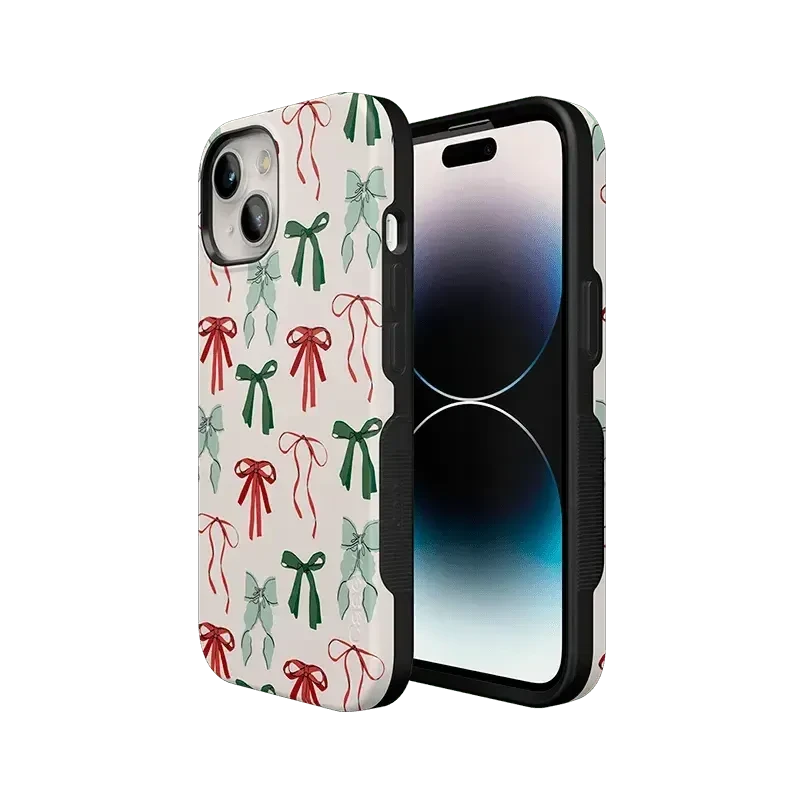 Festive Girlie | Holiday Bows Case Phone Case Casetry 