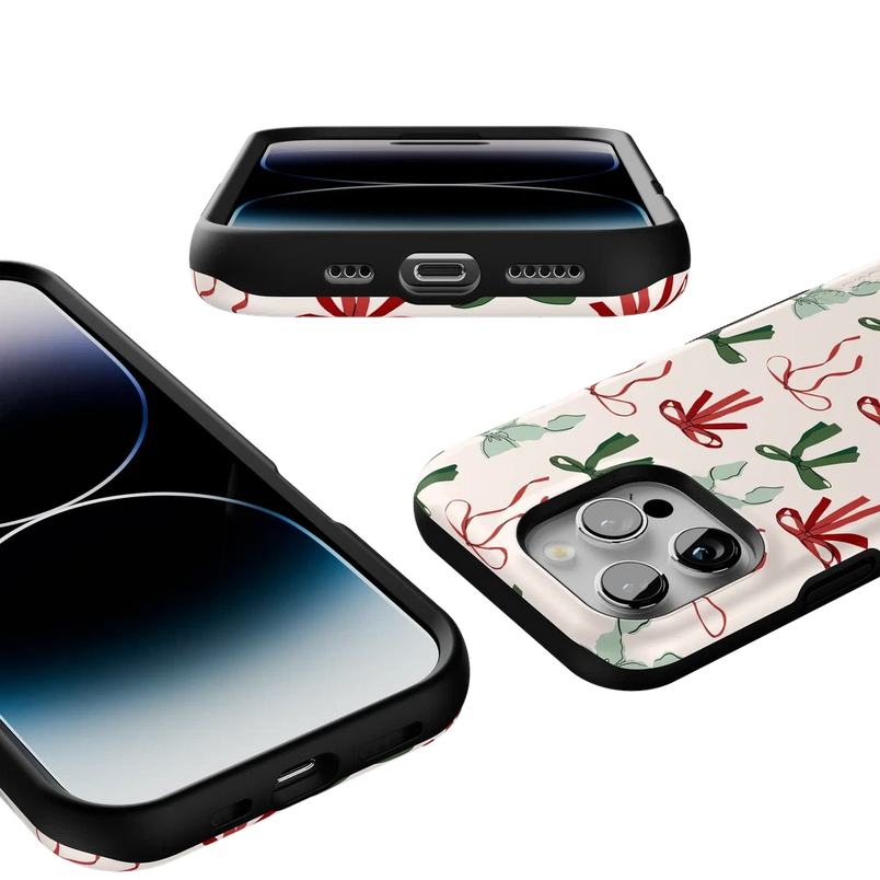 Festive Girlie | Holiday Bows Case Phone Case Casetry 