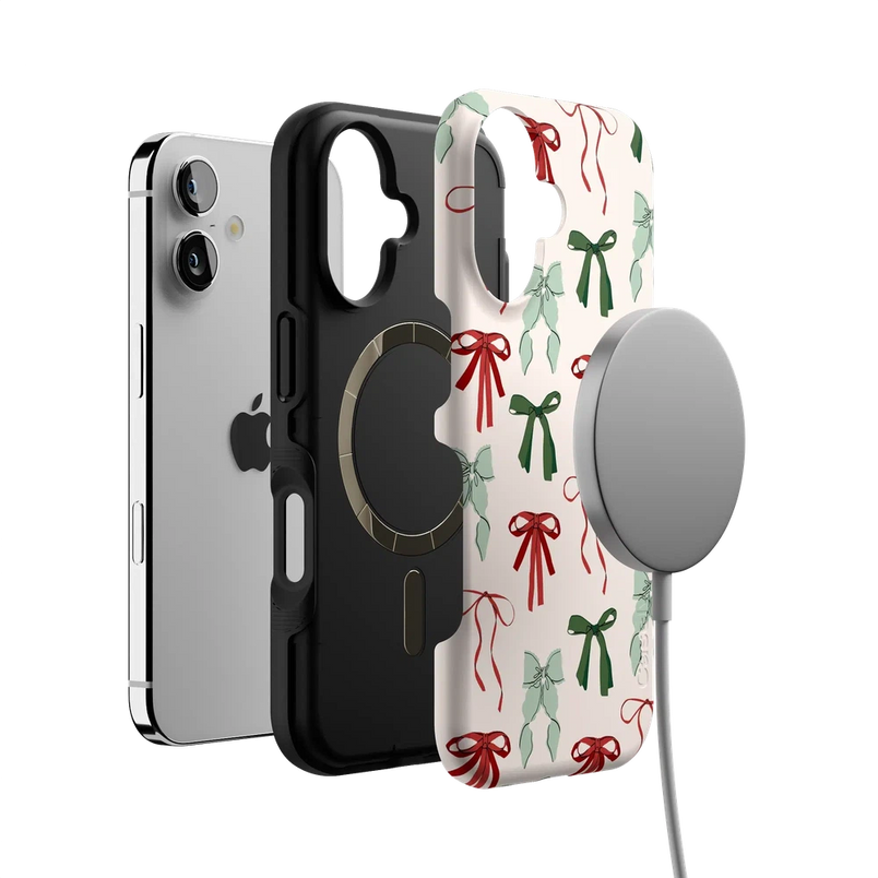 Festive Girlie | Holiday Bows Case Phone Case Casetry 