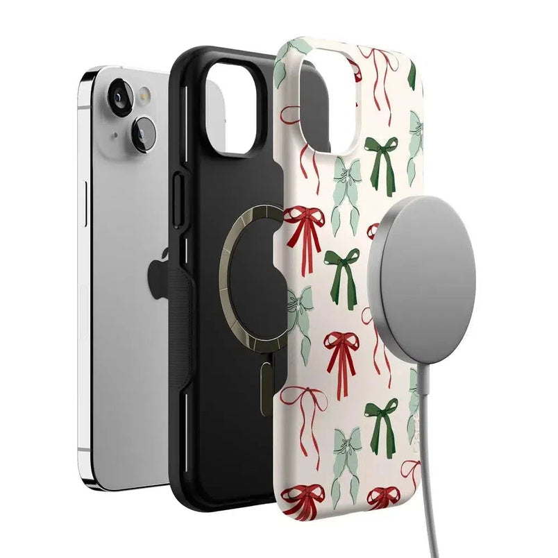 Festive Girlie | Holiday Bows Case Phone Case Casetry 
