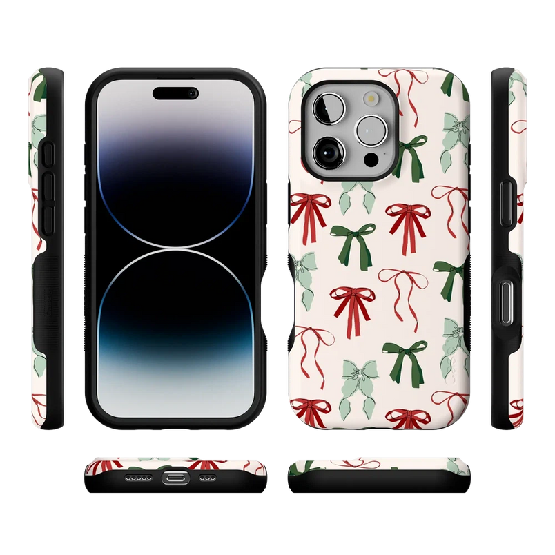 Festive Girlie | Holiday Bows Case Phone Case Casetry 
