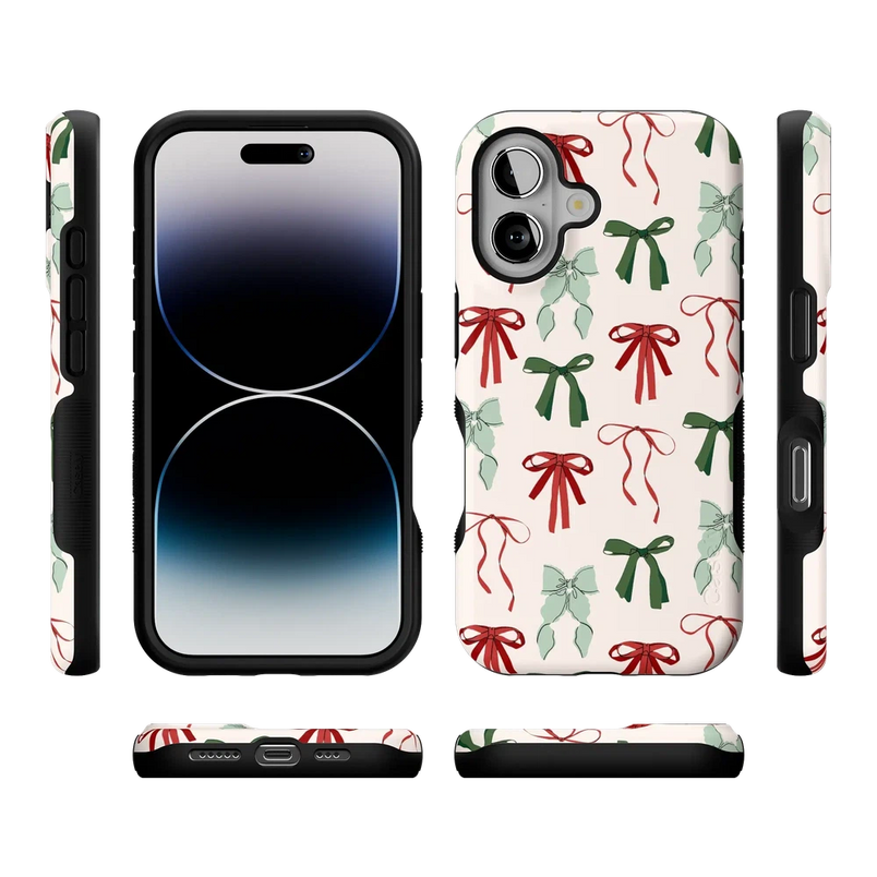 Festive Girlie | Holiday Bows Case Phone Case Casetry 